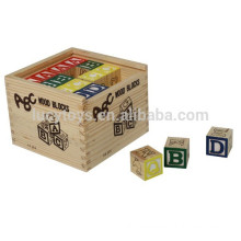 Wooden alphabet block for children